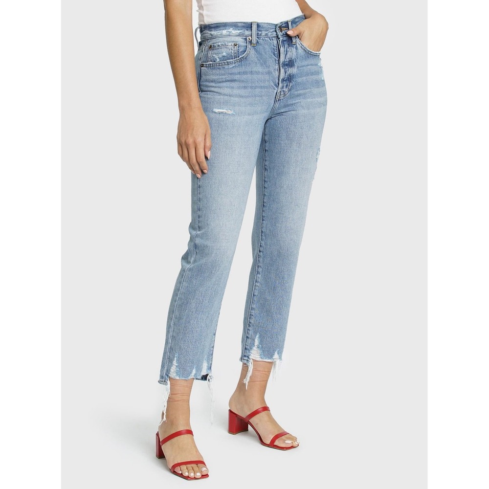 Pistola WOMEN'S CHARLIE HIGH-RISE STRAIGHT LEG JEAN Distressed 25
